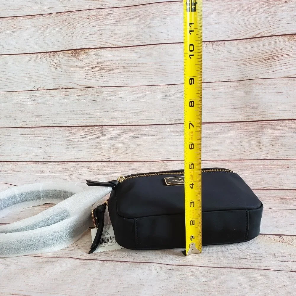 Kate Spade Sophy Wilson Road Nylon Fanny Pack Belt Bag Crossbody Black Adjustabl